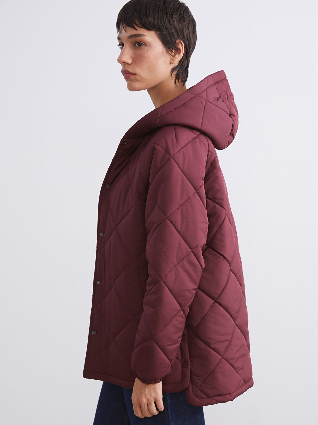 Hooded Quilted Women's Puffer Coat
