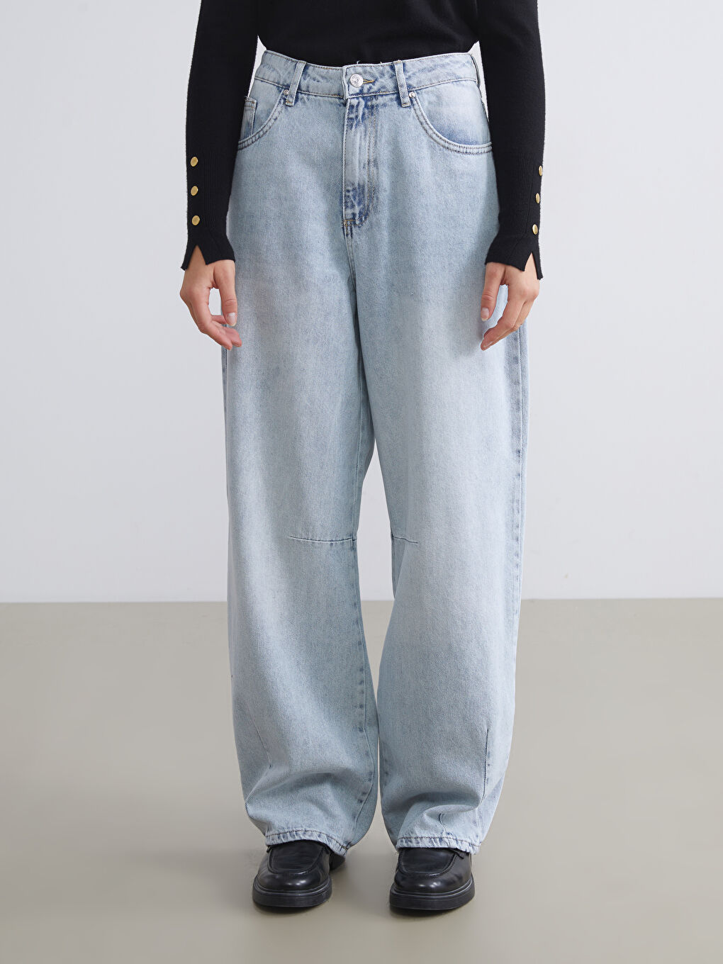 Mavi Baggy Fit Kadın Jean Pantolon-1