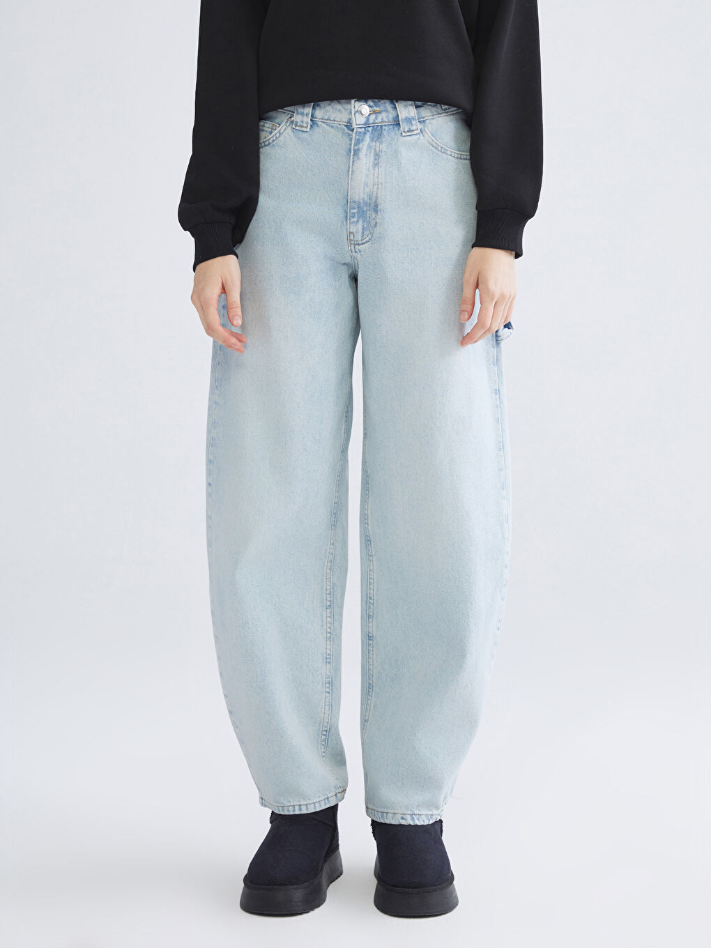 Mavi Baggy Fit Kadın Jean Pantolon-1