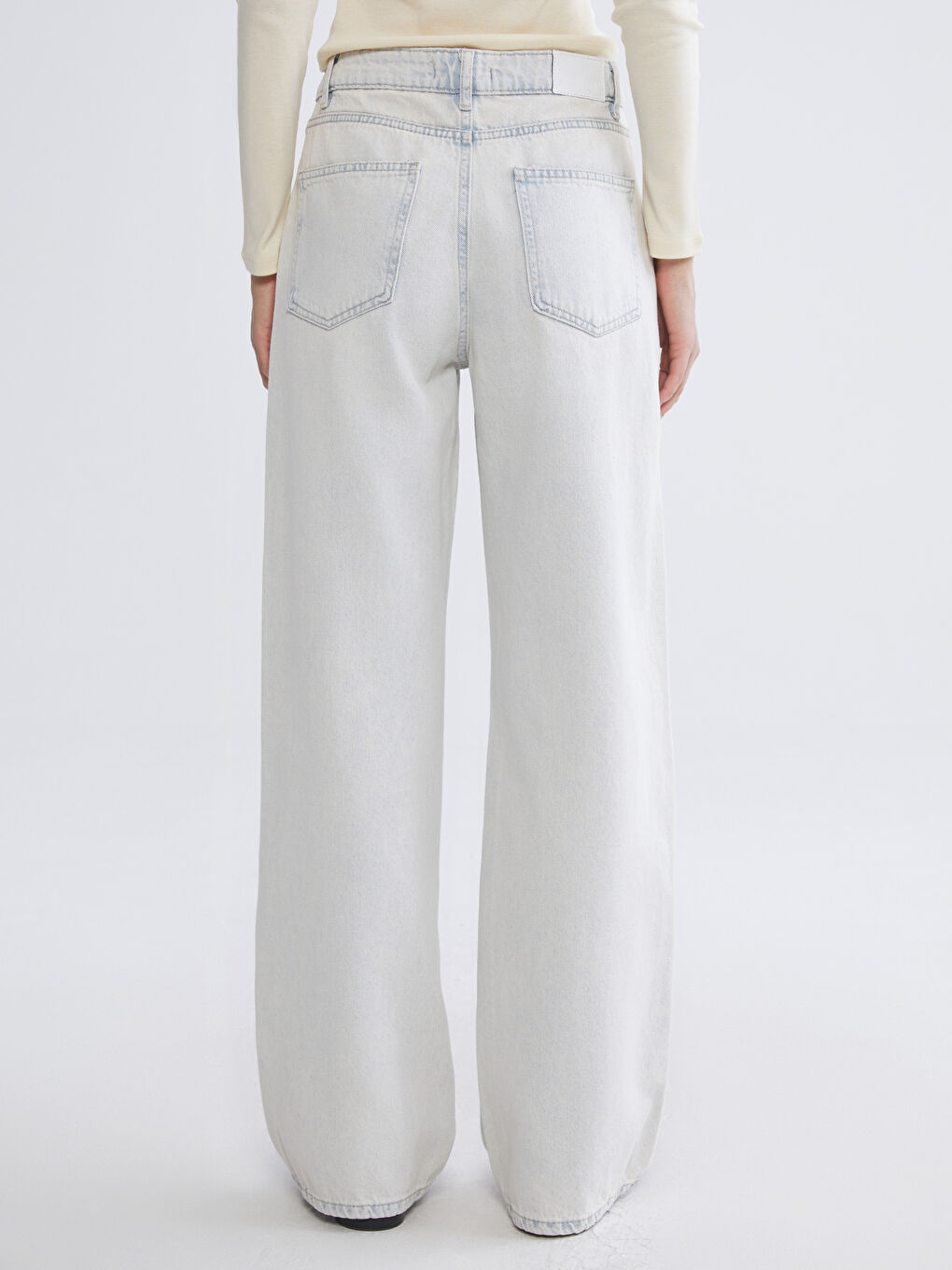 Mavi Wideleg Kadın Jean Pantolon-7