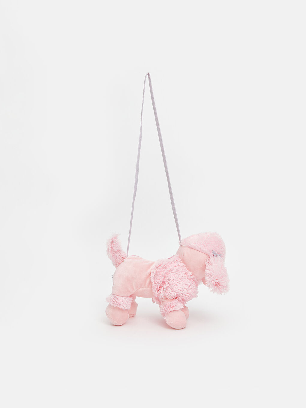 Pembe Köpek Figürlü Pelüş Kız Çocuk Omuz Çantası-2