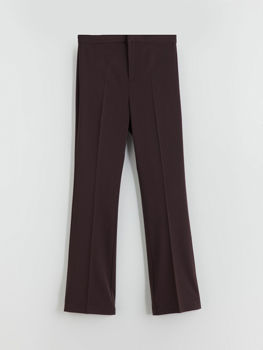 Slim Fit Flared Women's Trousers-4