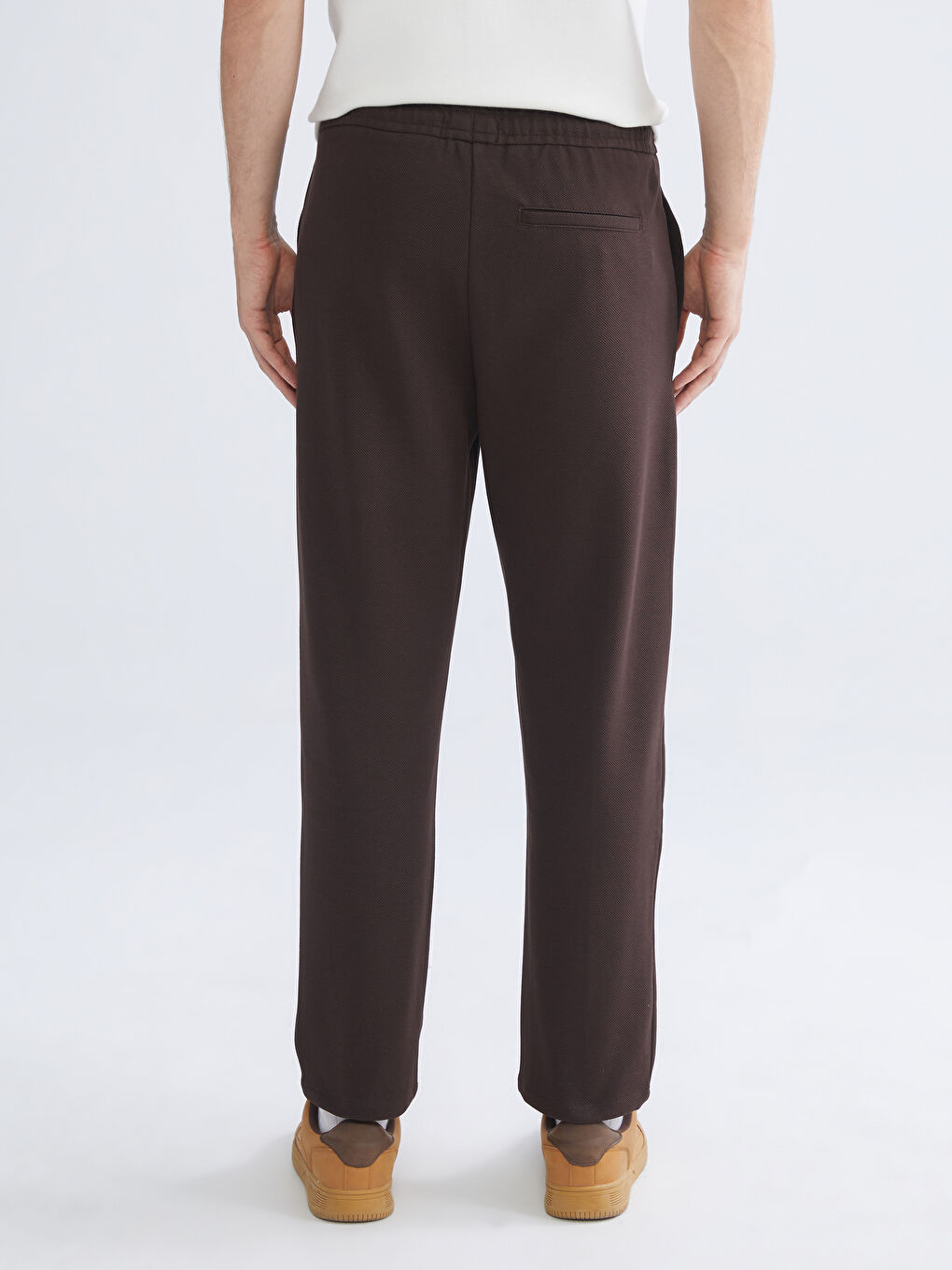 Kahverengi Standart Kalıp Erkek Pantolon-3