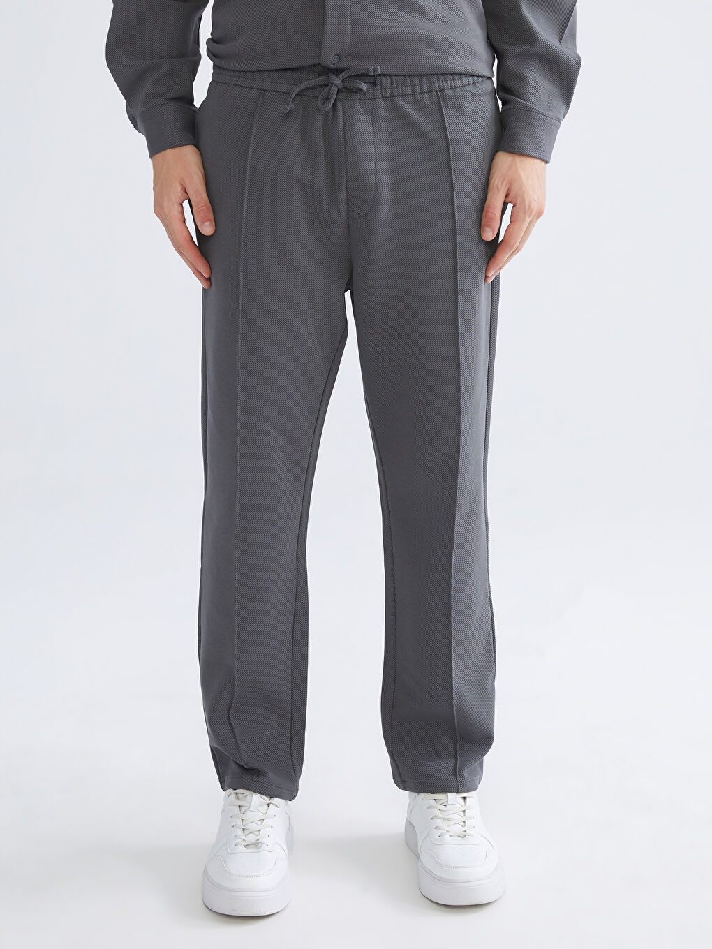 Antrasit Standart Kalıp Erkek Pantolon-1