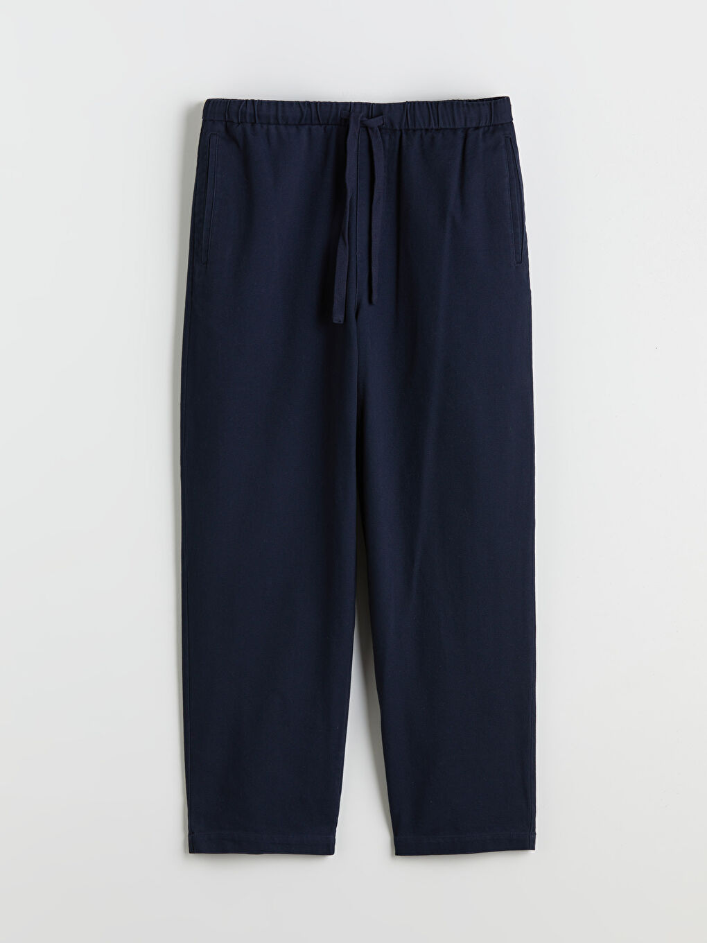 Relaxed Fit Twill Men's Trousers-4