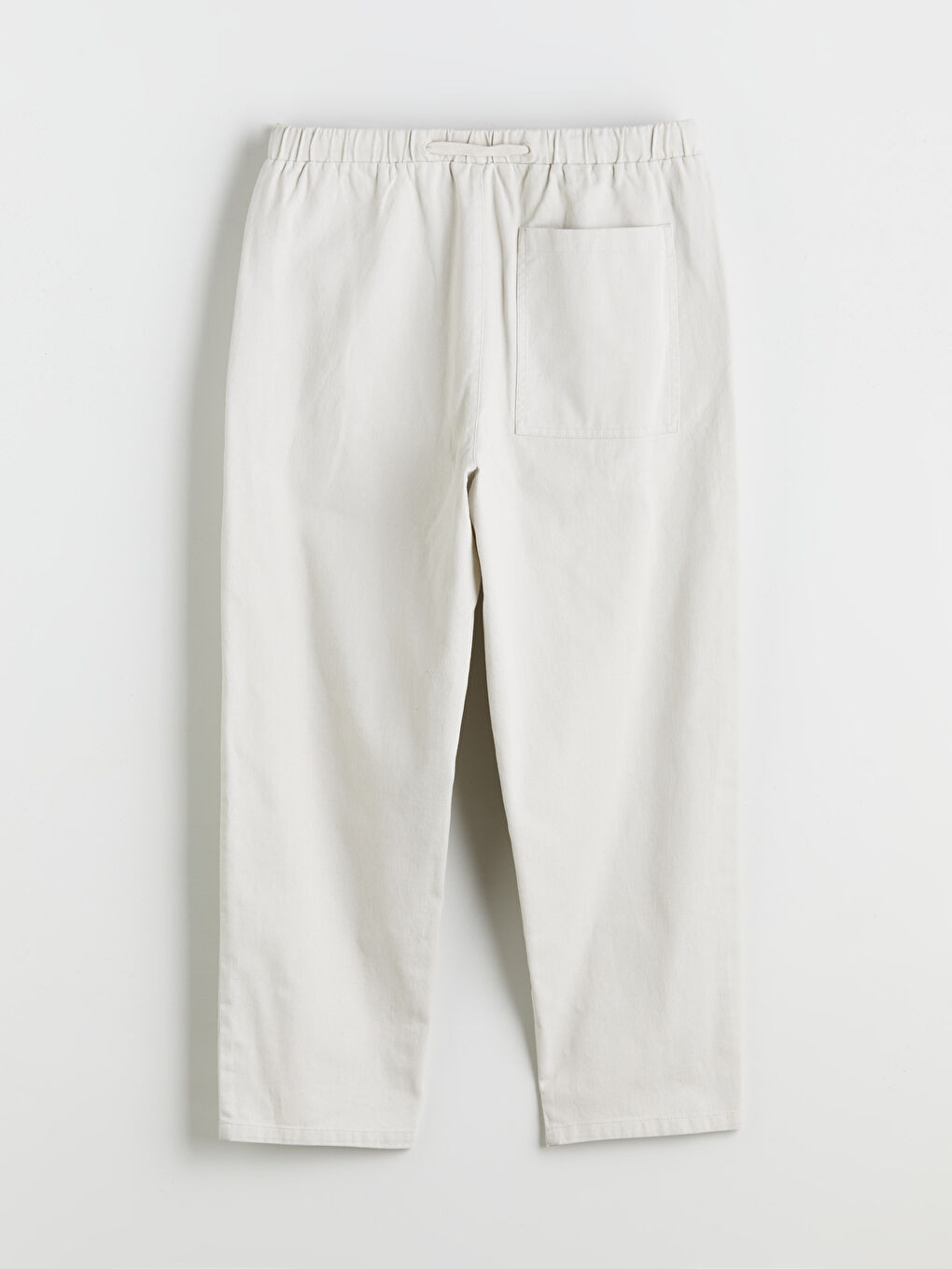 Relaxed Fit Twill Men's Trousers-5
