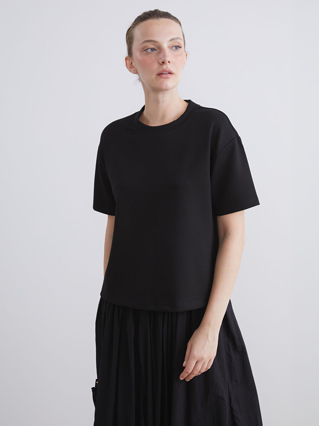 LCW Comfort Crew Neck Women's T-Shirt -W5I555Z8-CVL