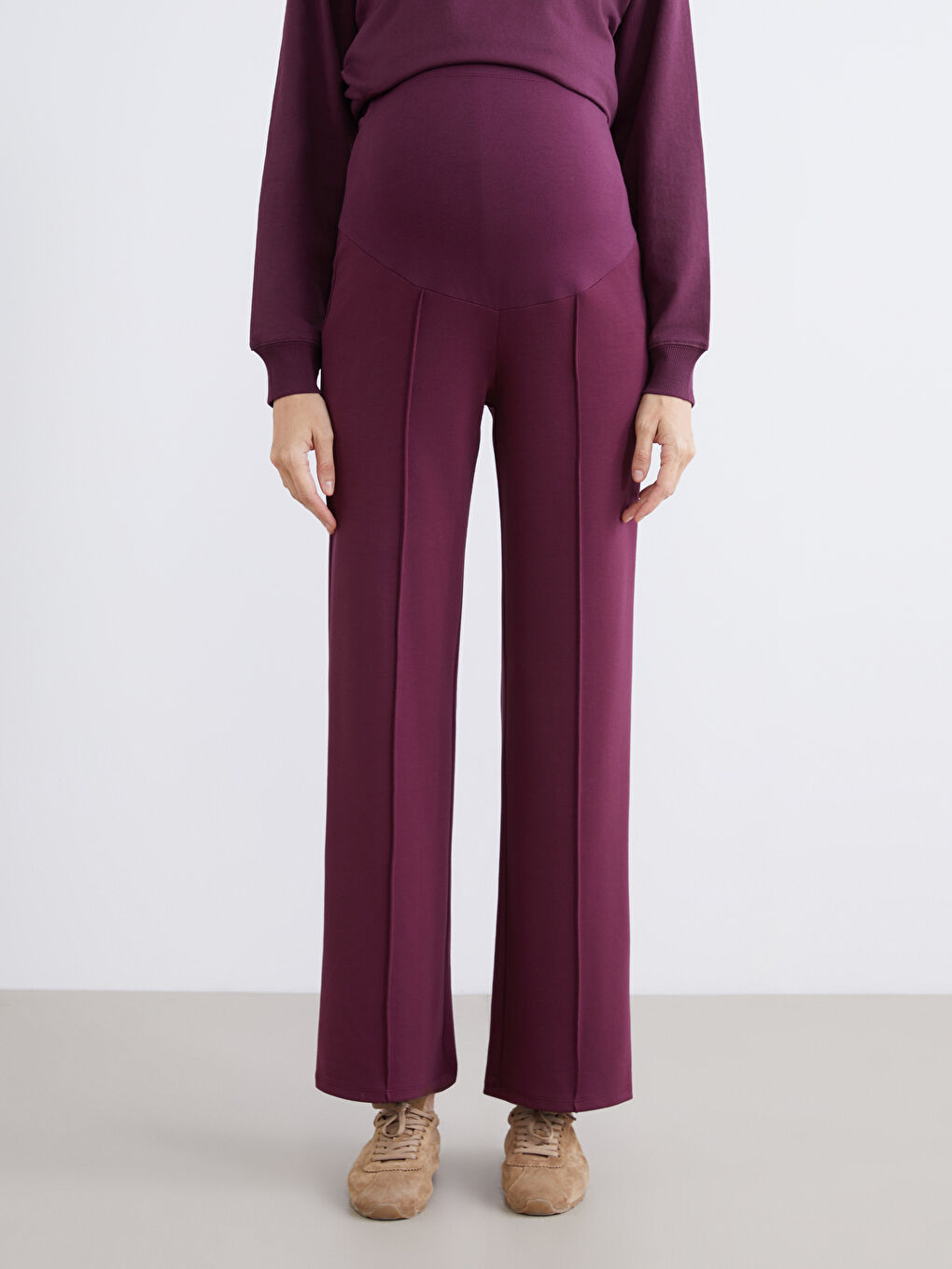 Elasticated Waist Maternity Sweatpants-1