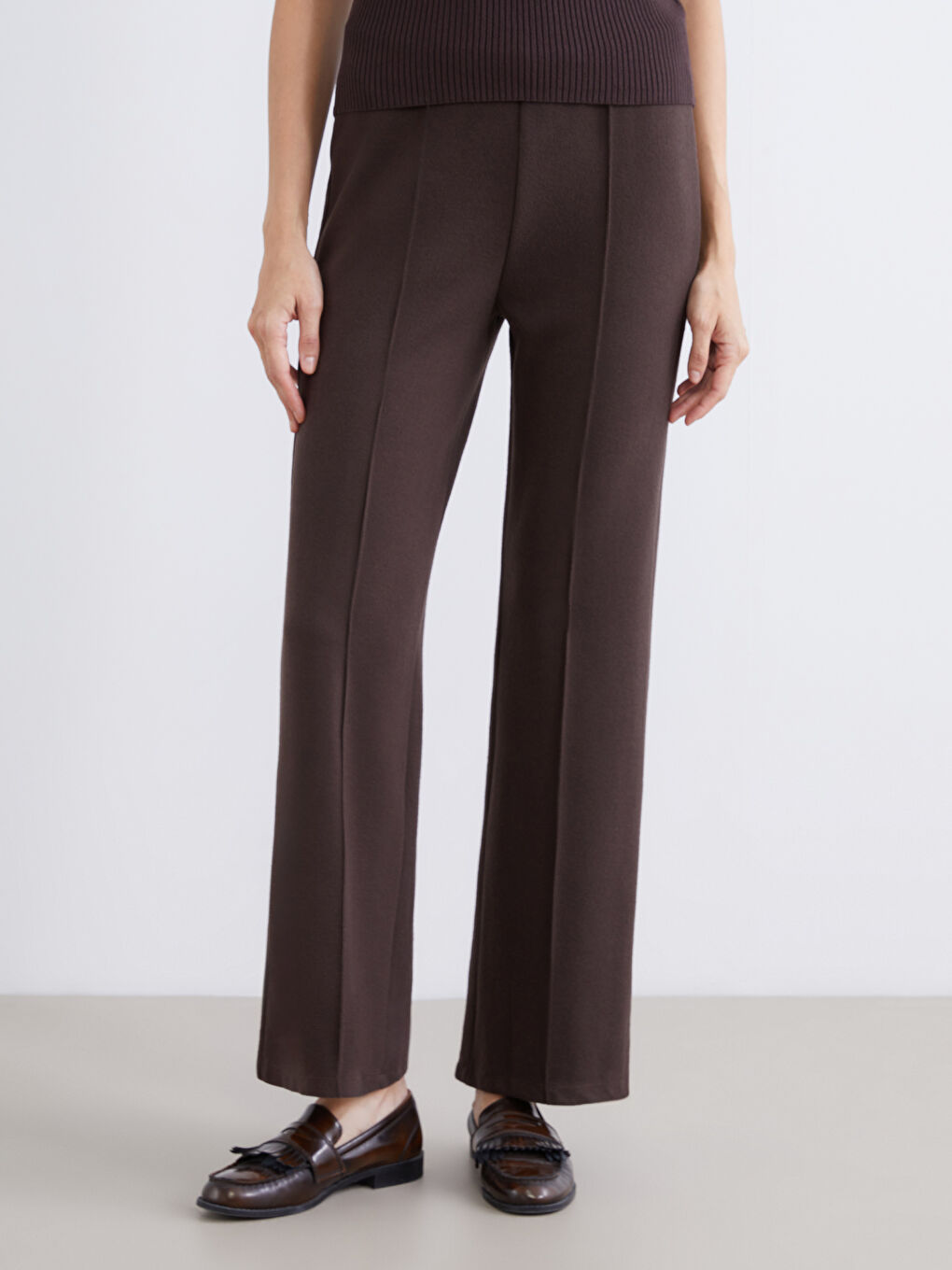 Женские спортивные штаны с эластичным поясом-1