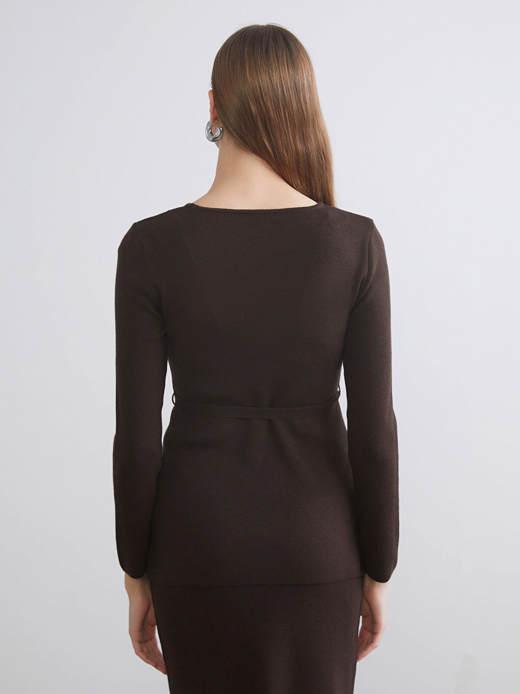 Crew Neck Women's Knitwear Sweater-6
