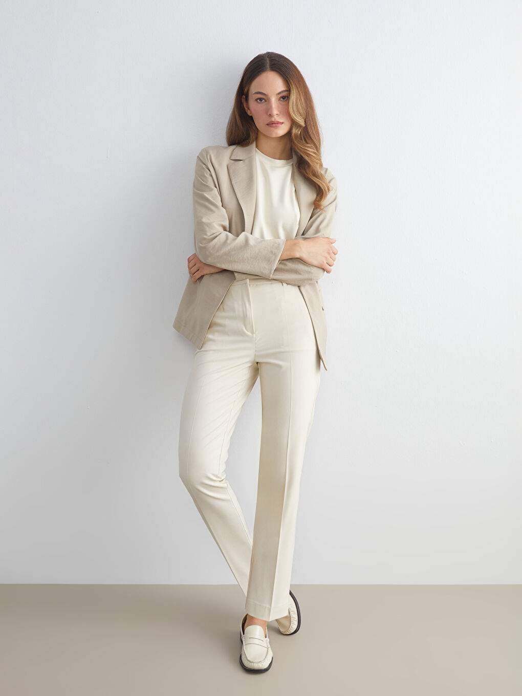 Slim Fit Women's Cigarette Trousers