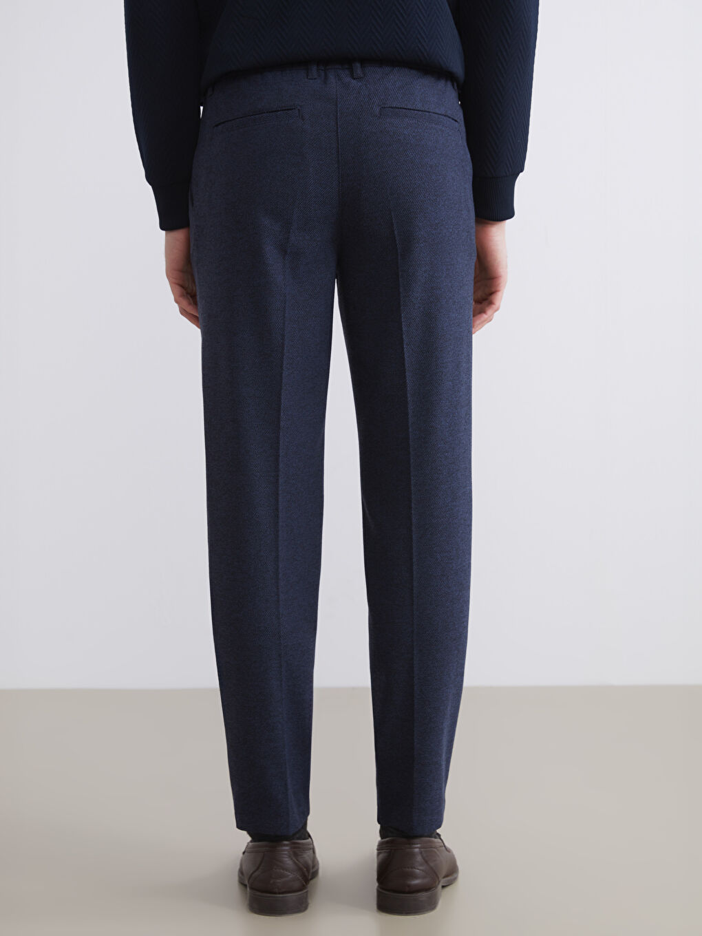 Lacivert Standart Kalıp Erkek Pantolon-3
