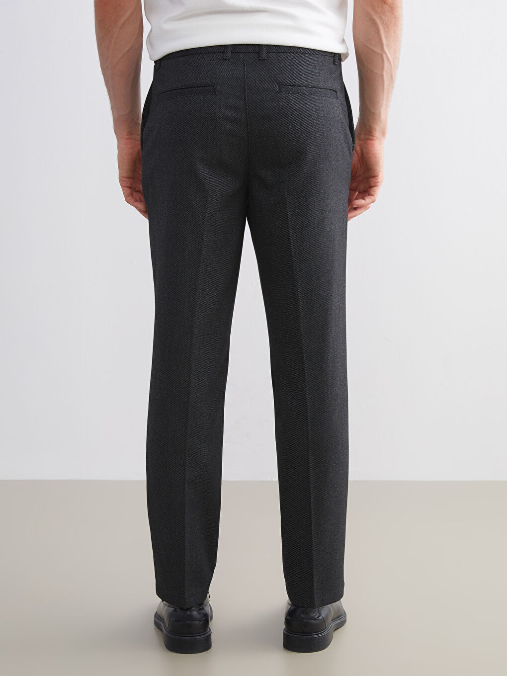 Antrasit Standart Kalıp Erkek Pantolon-3
