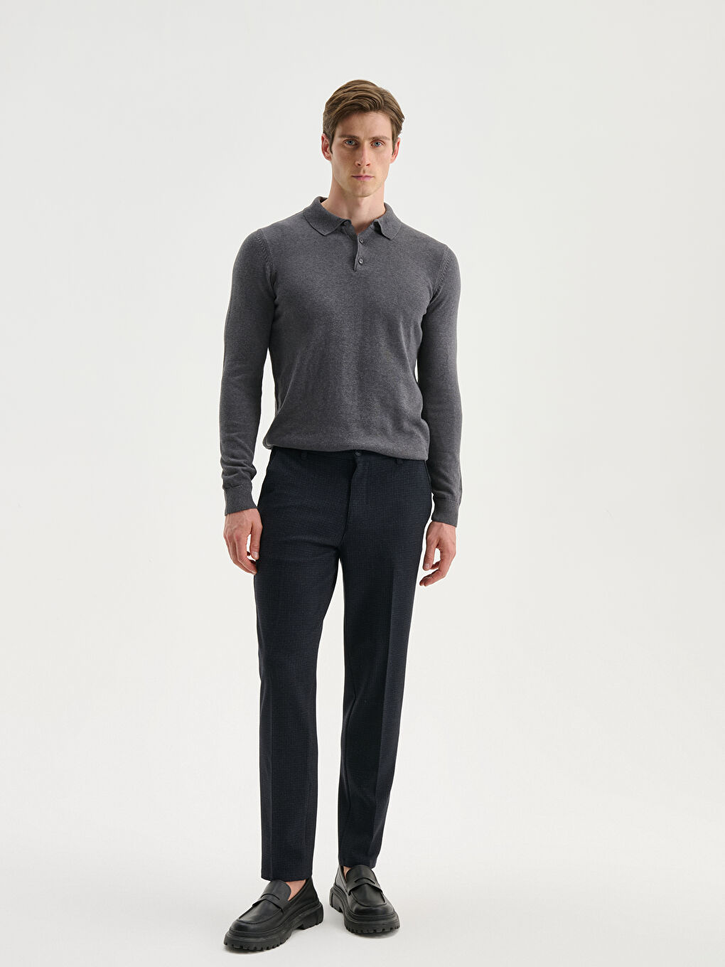 Lacivert Standart Kalıp Erkek Pantolon