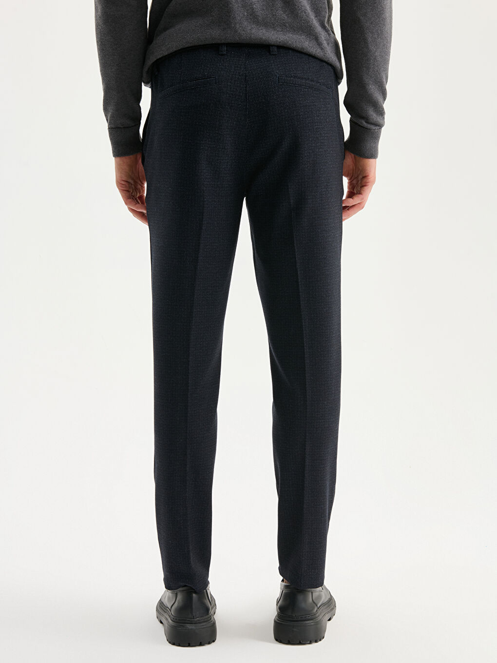 Lacivert Standart Kalıp Erkek Pantolon-3