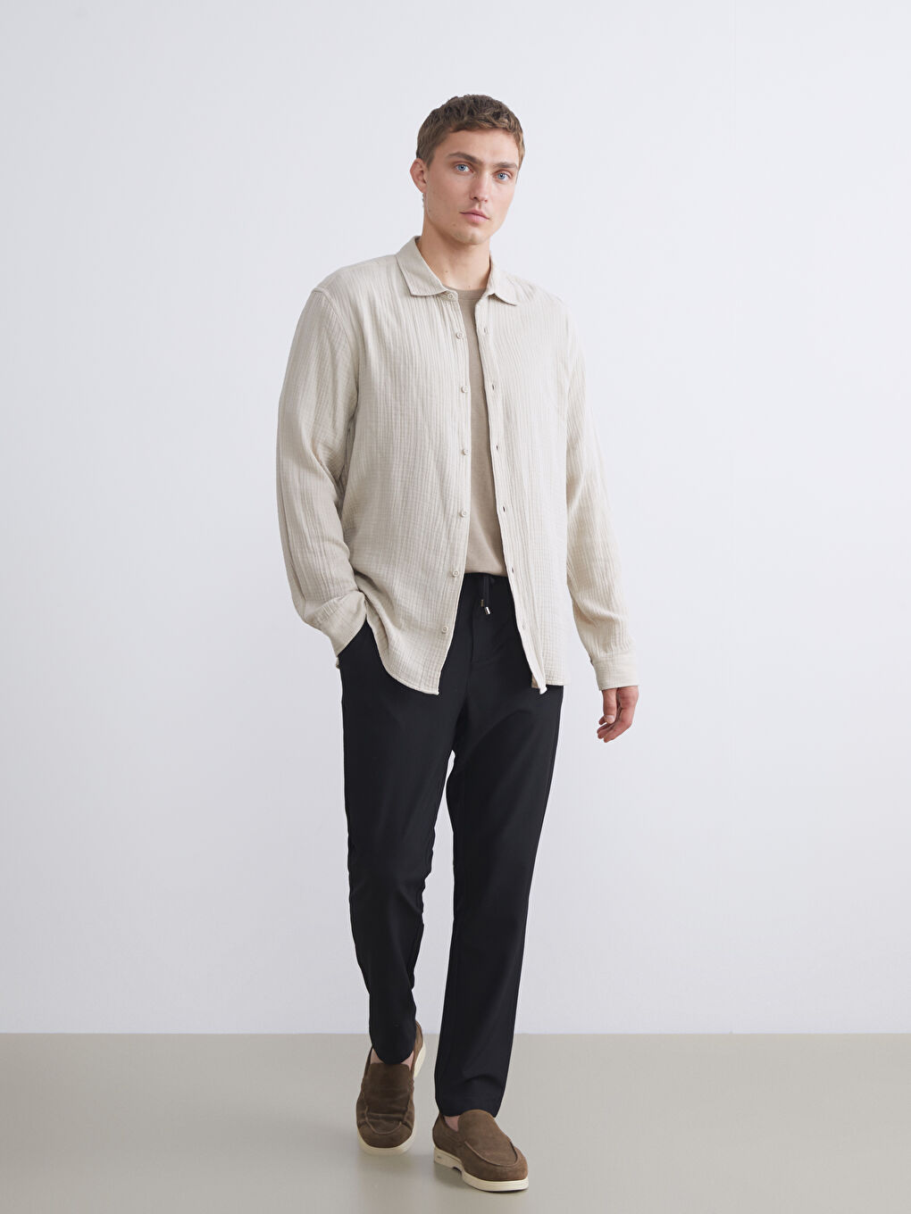 Siyah Slim Fit Erkek Pantolon