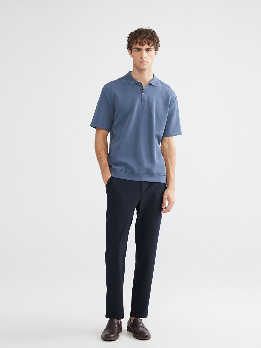 Lacivert Slim Fit Erkek Pantolon