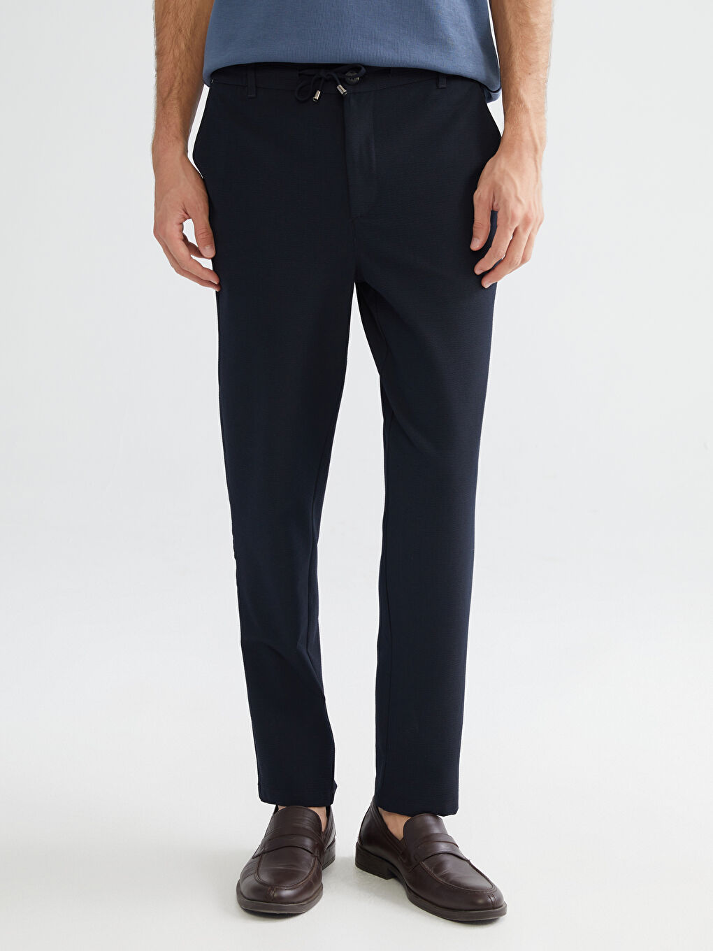 Lacivert Slim Fit Erkek Pantolon-1