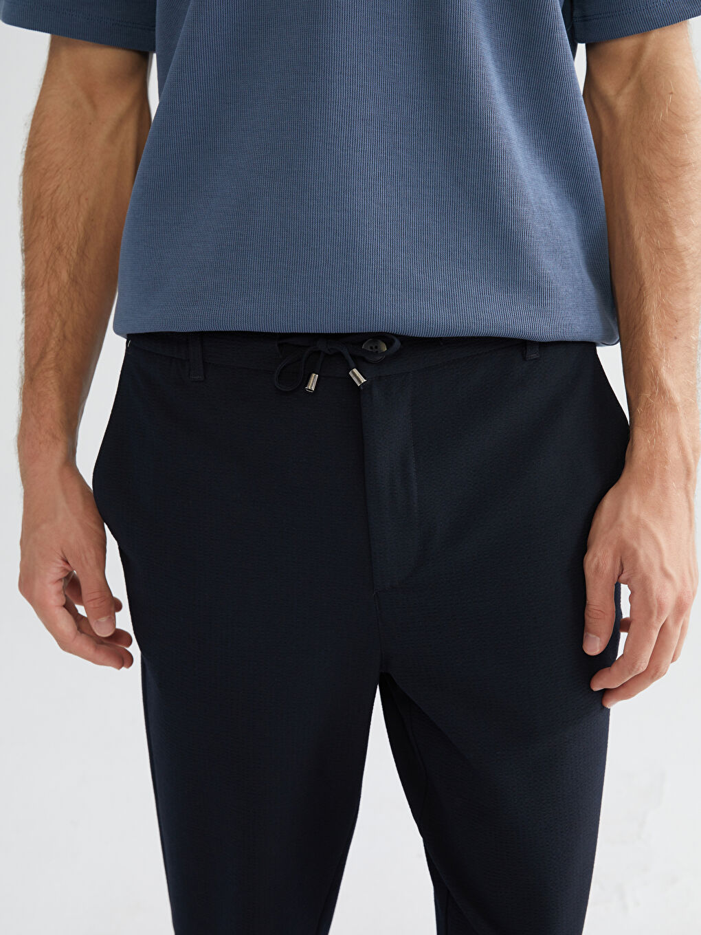 Lacivert Slim Fit Erkek Pantolon-2