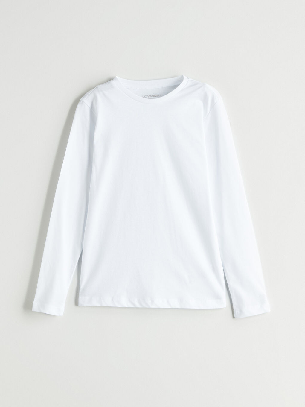 Crew Neck Long Sleeve Boys' Undershirt
