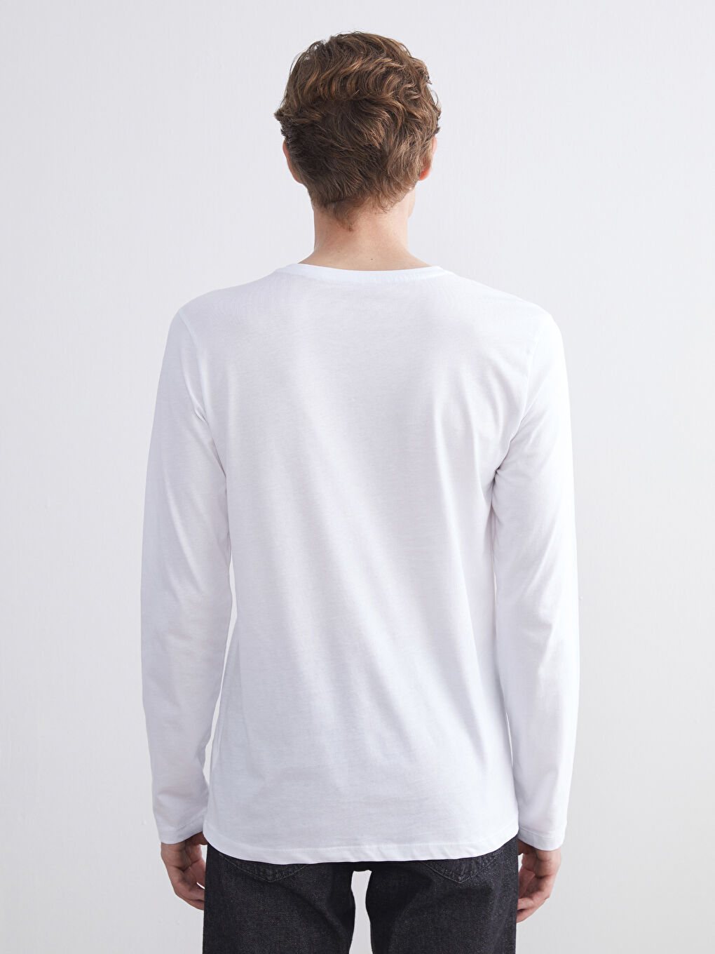 LCW ECO Crew Neck Long Sleeve Men's Vest -W5I668Z8-J5E