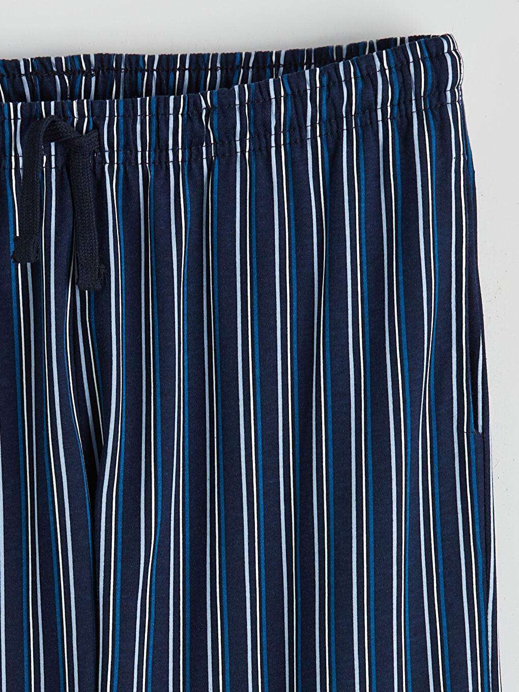 Lacivert Standart Kalıp Çizgili Erkek Pijama Altı-3