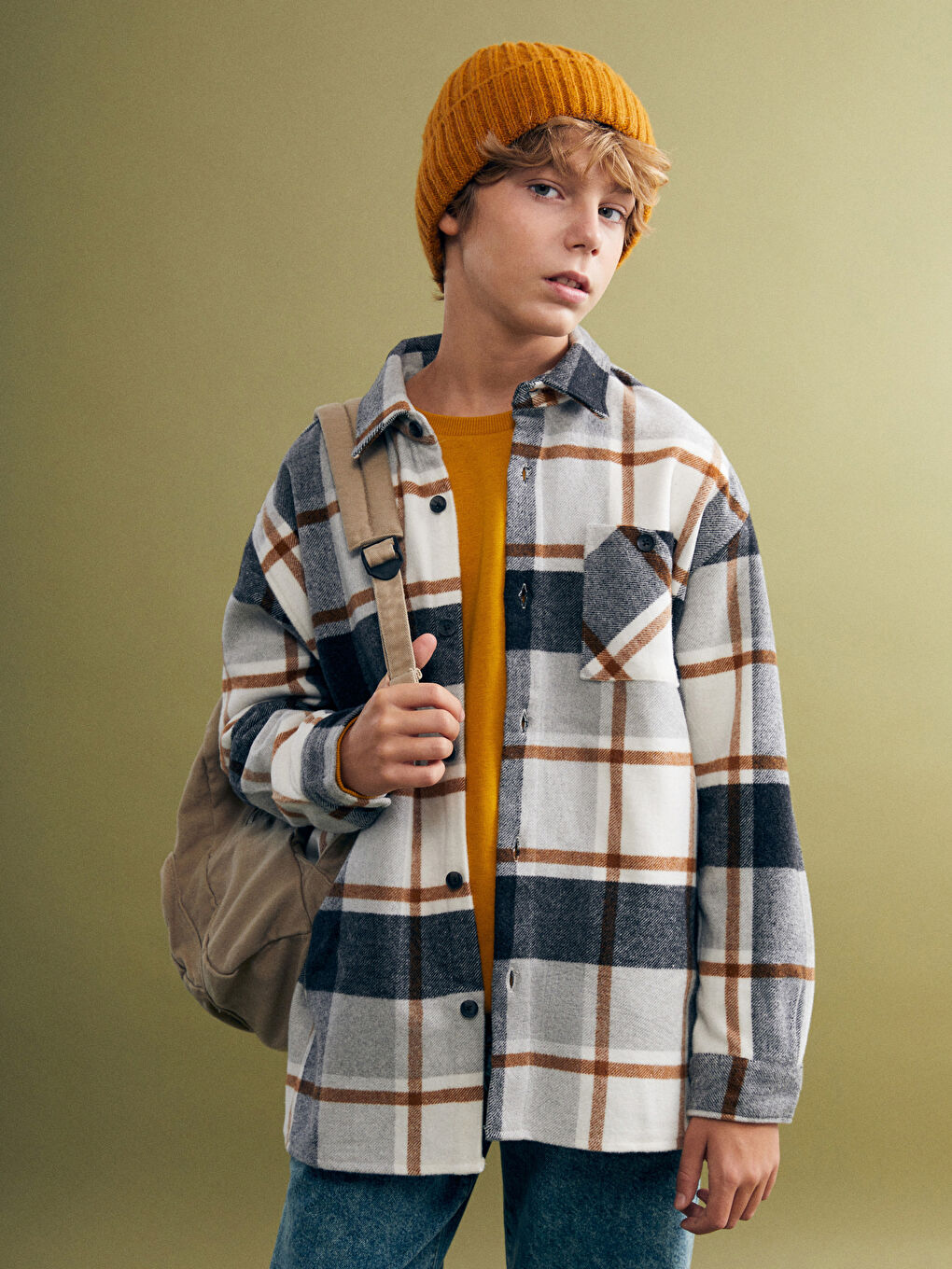Long Sleeve Plaid Boys' Shirt
