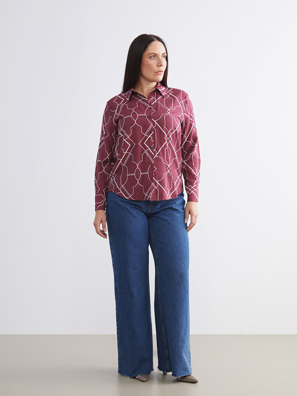 Patterned Women's Shirt-1