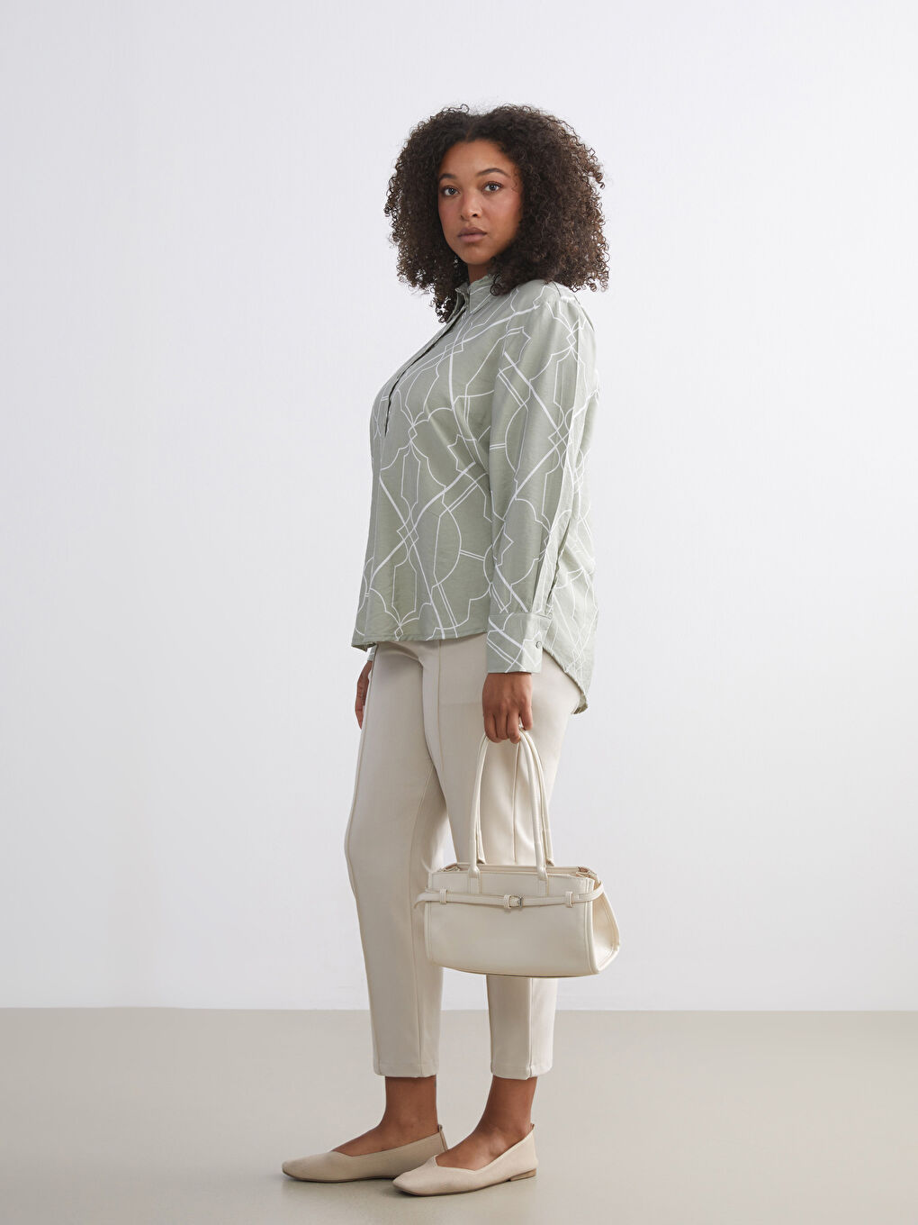 Patterned Women's Shirt-1