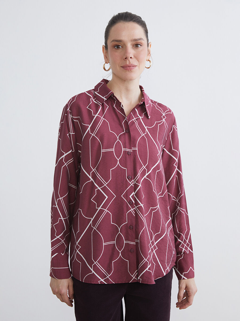 Patterned Women's Shirt