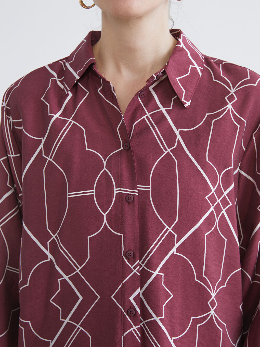 Patterned Women's Shirt-3