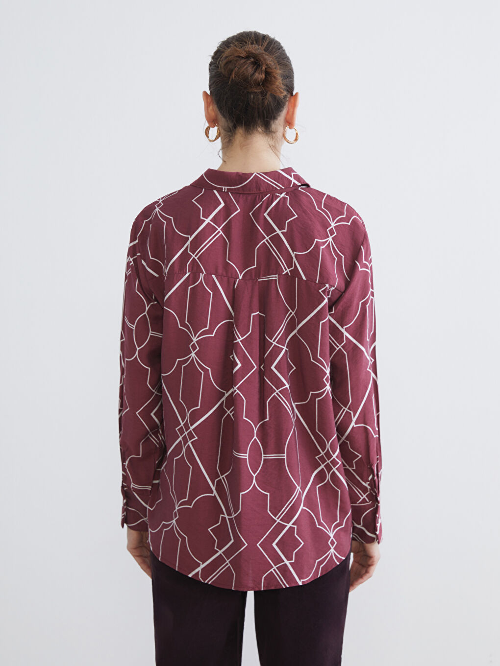 Patterned Women's Shirt-5