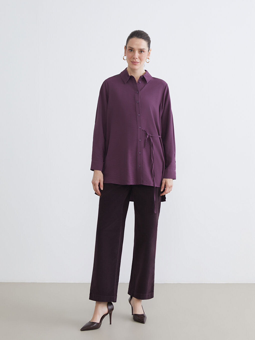 Standard Fit Corduroy Women's Trousers