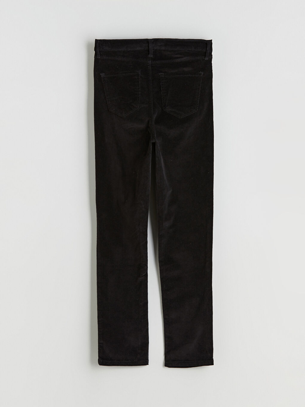 Slim Fit Velvet Women's Trousers-5