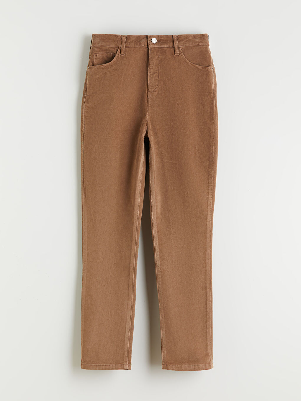 Slim Fit Velvet Women's Trousers-6