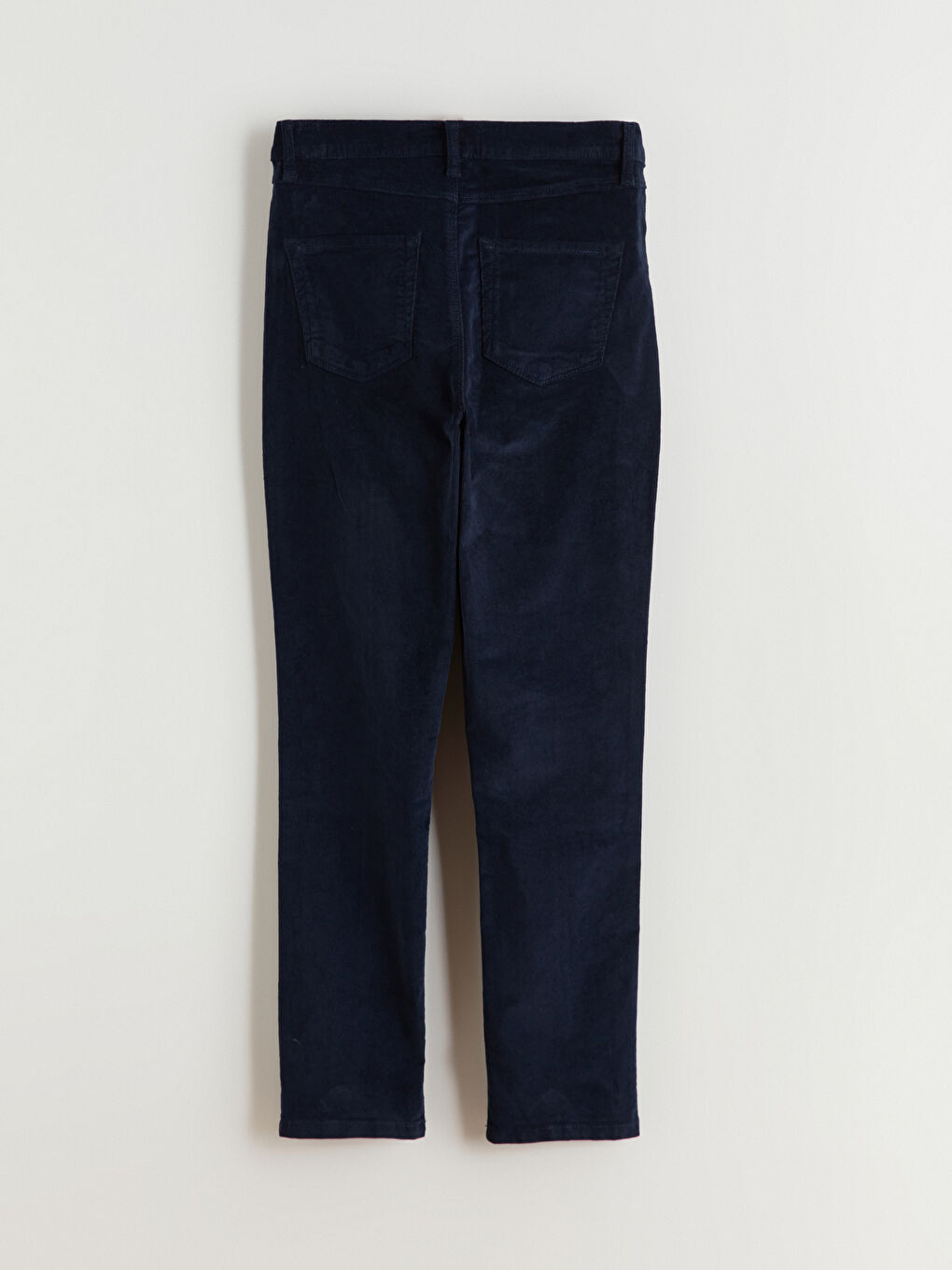 Slim Fit Velvet Women's Trousers-5