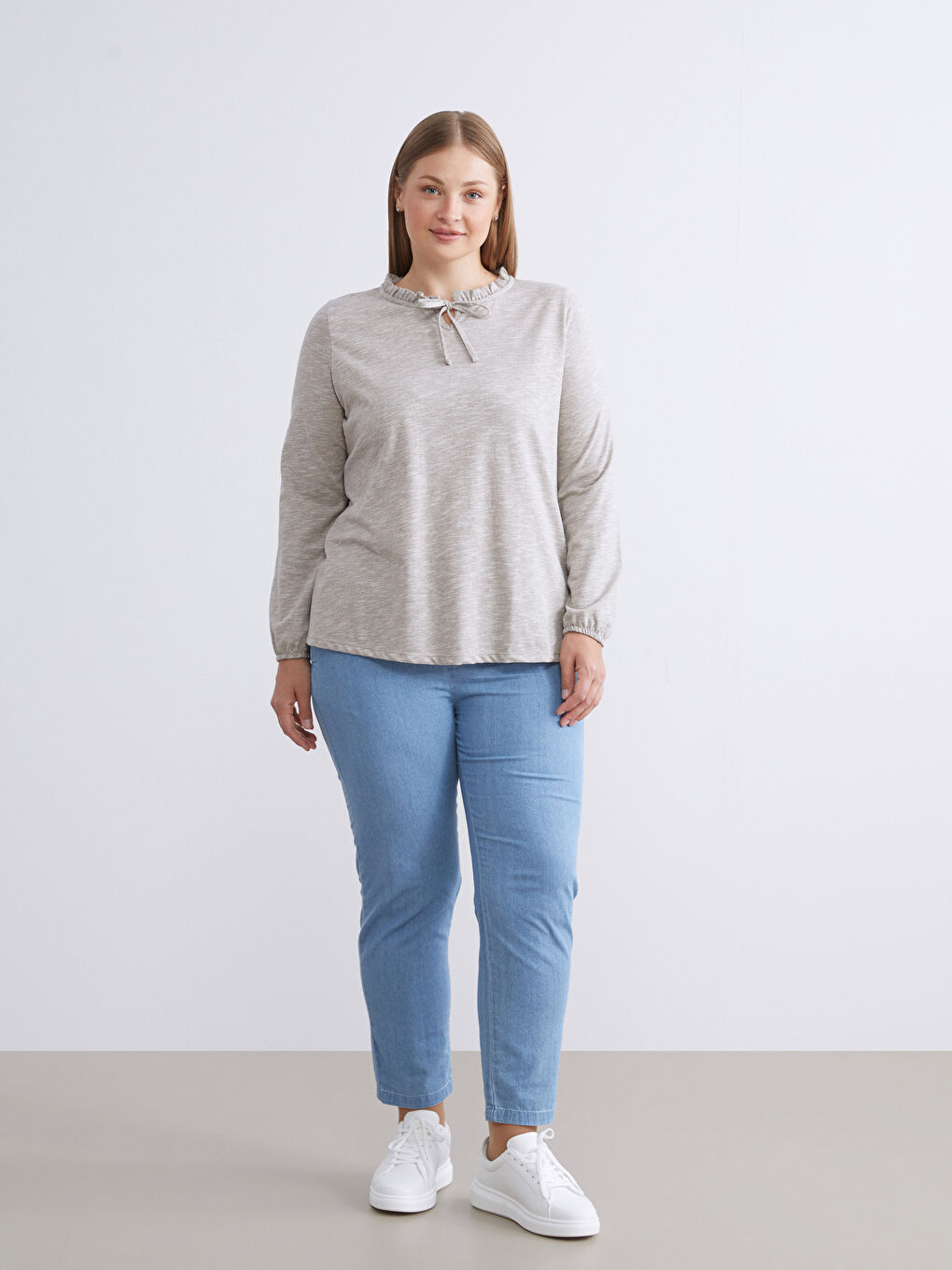 LCW Grace BEŽ Bluza Žena -W5I699Z8-D2Y