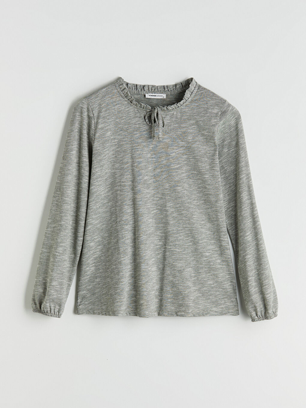 LCW Grace Bluza Sa Karnerima i Kragnom na Vezivanje -W5I699Z8-LA4