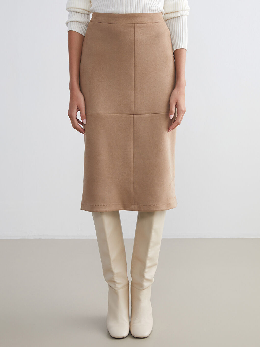 Woman BROWN Skirt-1