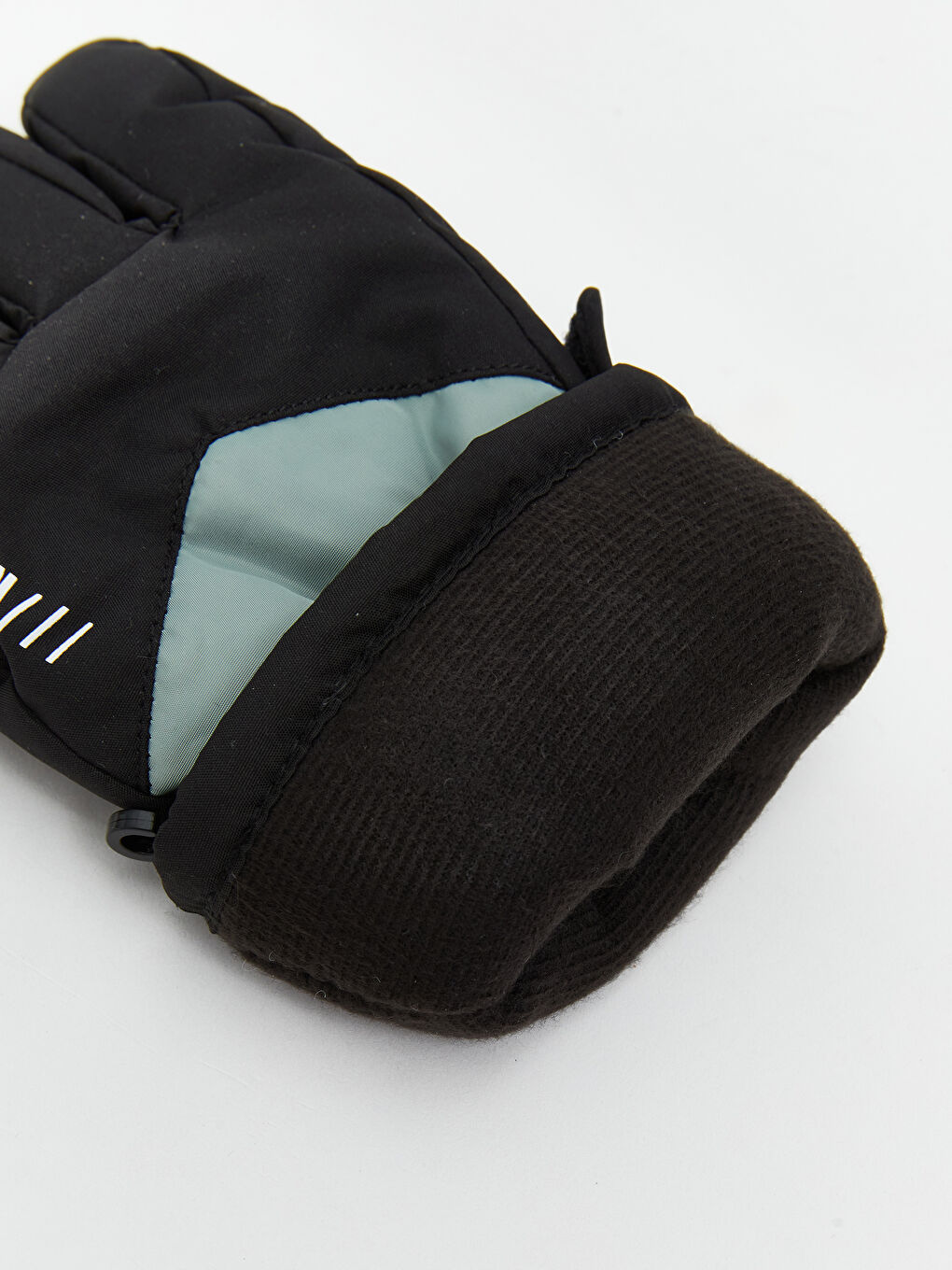 Siyah Kilit Detaylı Erkek Çocuk Kar Eldiveni-1