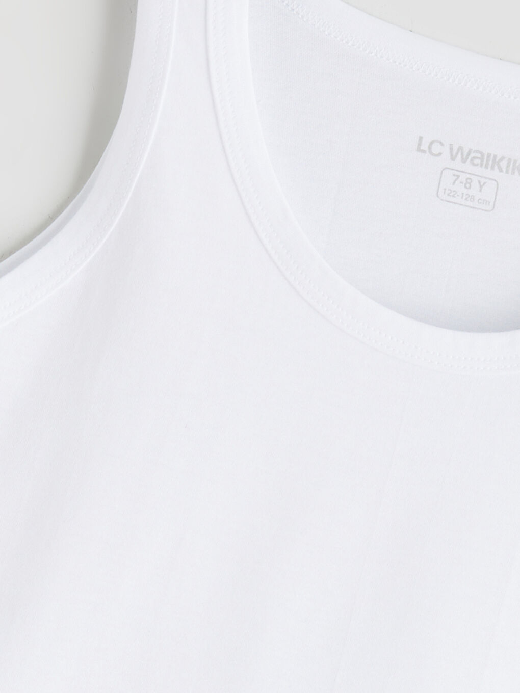 Beyaz Bisiklet Yaka Erkek Çocuk Atlet 2'li-2