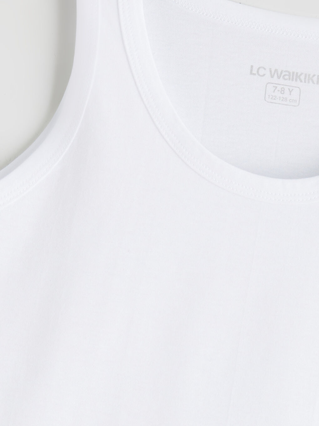 Beyaz Bisiklet Yaka Erkek Çocuk Atlet 2'li-5