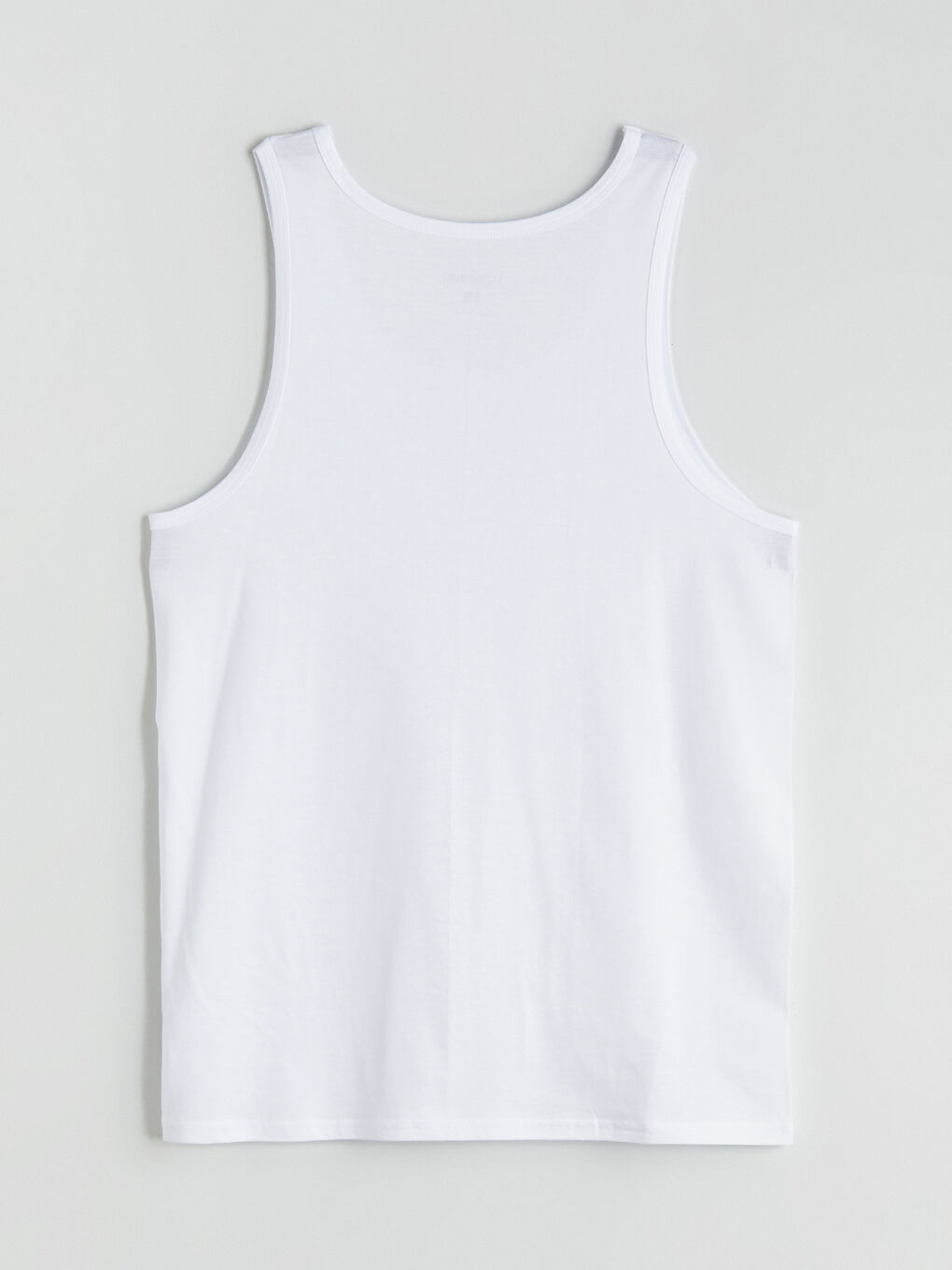 Beyaz U Yaka Penye Erkek Atlet 2'li-8