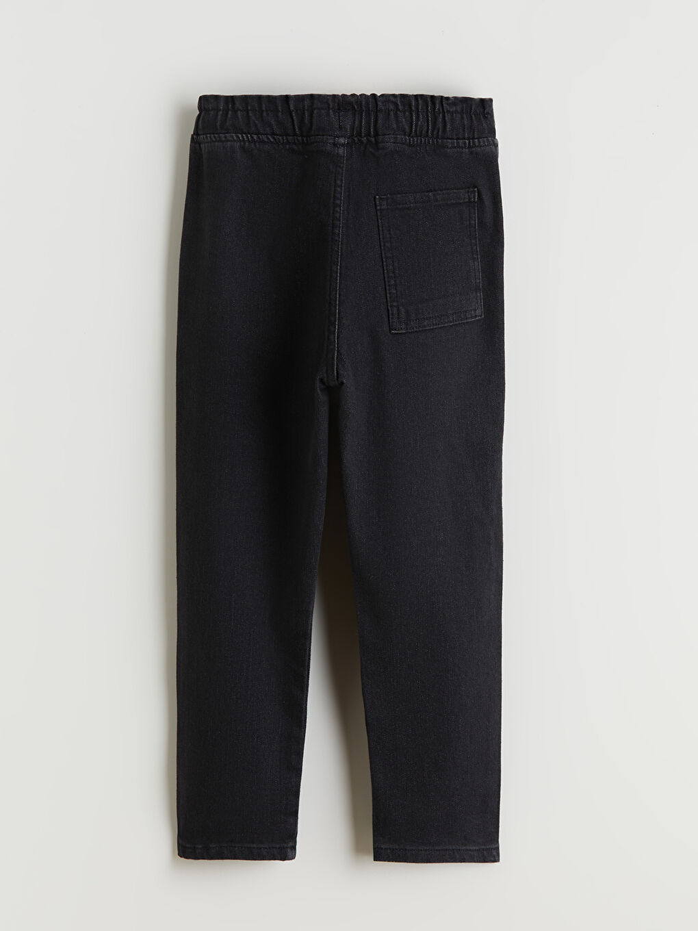 Siyah Loose Fit Erkek Çocuk Jean Pantolon-1