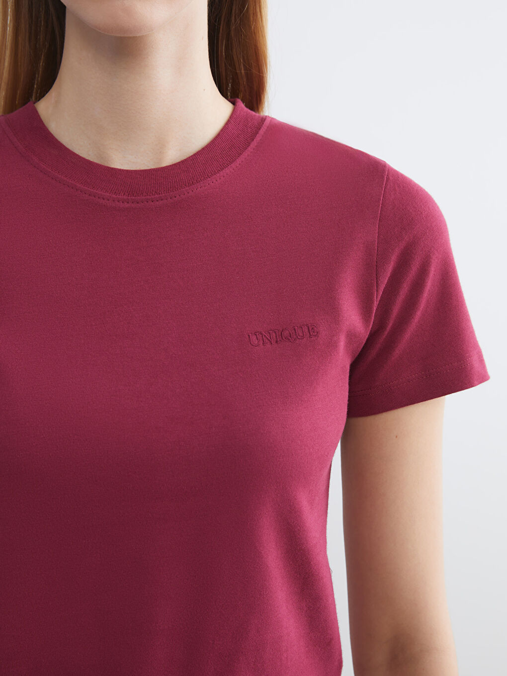 LCW Vision Crew Neck Women's T-Shirt -W5I764Z8-HFC