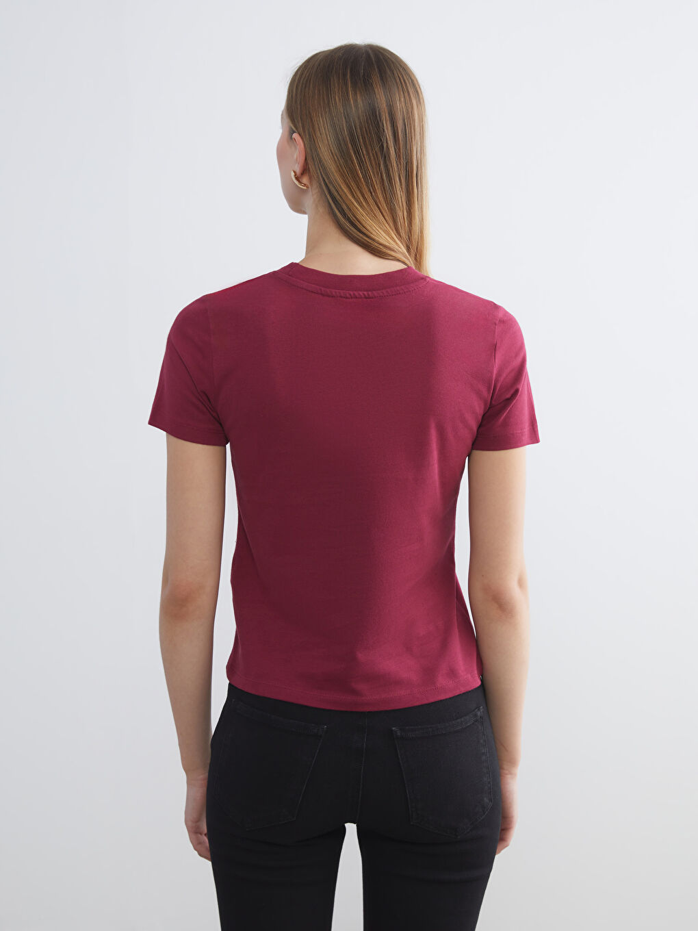 LCW Vision Crew Neck Women's T-Shirt -W5I764Z8-HFC