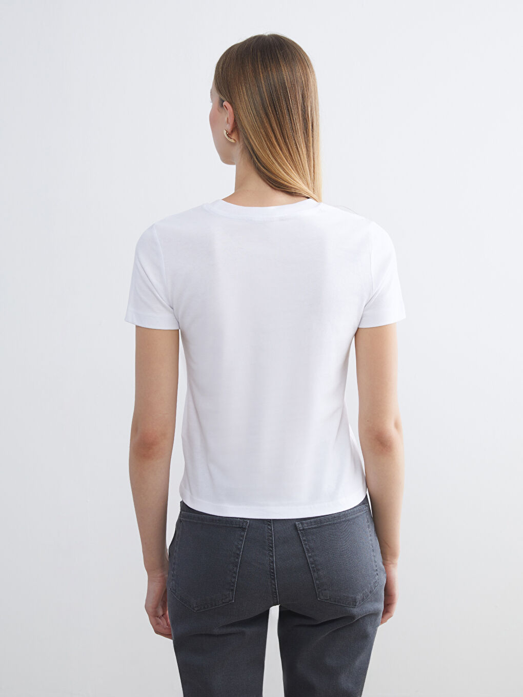 LCW Vision Crew Neck Women's T-Shirt -W5I764Z8-Q6K