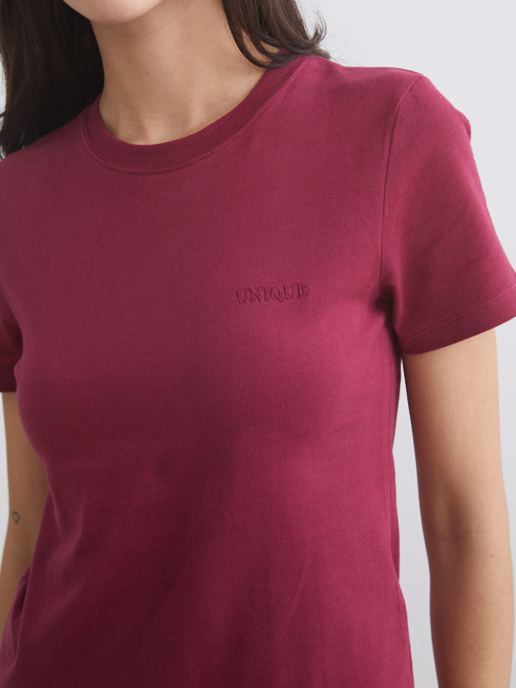 Crew Neck Women's T-Shirt-4