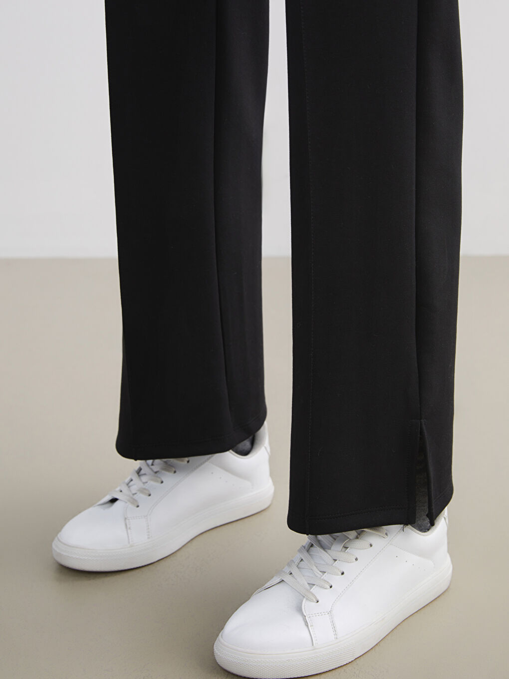 Siyah Dar Fit Kadın Pantolon-2