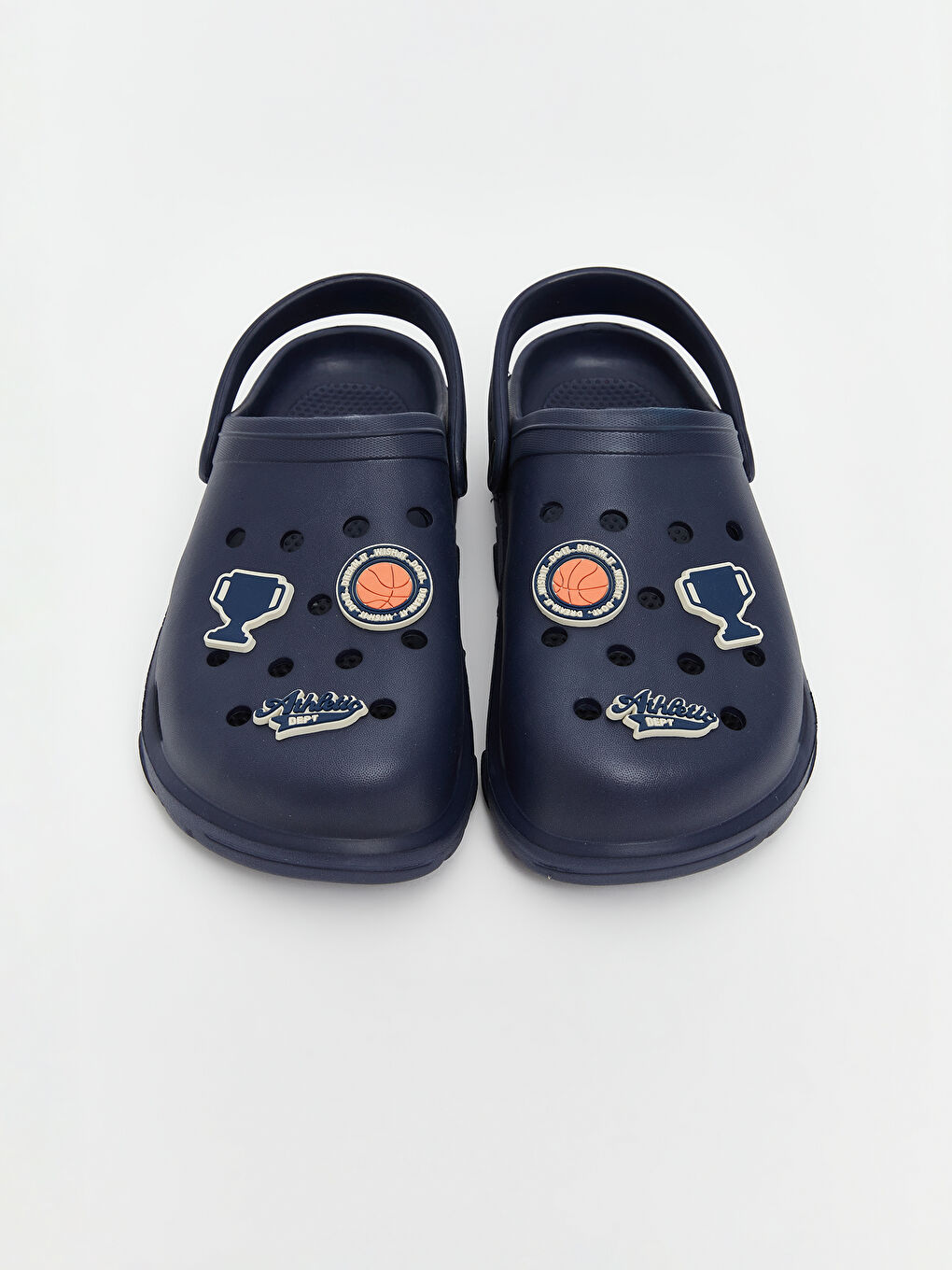 Lacivert Baskılı Erkek Plaj Sandaleti-2